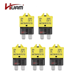 Disjoncteur fusible réarmable E39 fusible ATC/ATO à profil bas 5A 10A 15A 20A 25A 30A 12V-28V 6 paquets pour voiture Marine SUV <span class=keywords><strong>bateau</strong></span> - Product Image 6