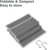 Over the <b>Door</b> Organizer Wall Closet Hanging Organizer Storage Bag With 5 Clear Window Pockets Metal Hooks - Product Image 4