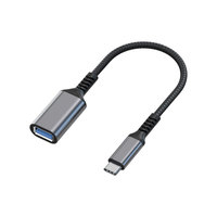 Adaptador USB-C Macho a USB 3.0 Hembra de Alta Velocidad 5Gbps, Cable OTG Trenzado de Aluminio Premium, Convertidor Tipo C para Laptop y PC