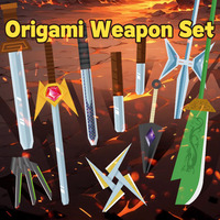 Kit d'origami armes en papier, jouet créatif pliable pour enfants avec instructions