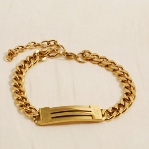 Pulsera de Cadena Curva de Acero Inoxidable al por Mayor para Hombre, Joyería de Moda Transfronteriza de Acero de Titanio - Product Image 4