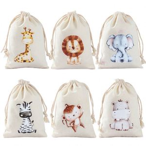 10*15cm <strong>Unicorn</strong> Gift <strong>Bags</strong> Small Cotton Drawstring Pouch Pouches for Baby Shower Kits Birthday <strong>Party</strong> Favor - Product Image 4