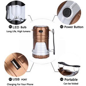 Lampe <span class=keywords><strong>solaire</strong></span> à LED pour camping OEM Sortie USB Batterie externe pour téléphone Lampe de camping Charge <span class=keywords><strong>solaire</strong></span> Grande taille - Product Image 3
