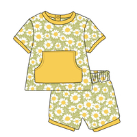 Conception unique de poche de veste de costume pour enfants en gros sur mesure d'usine pour les tenues d'été décontractées pour enfants