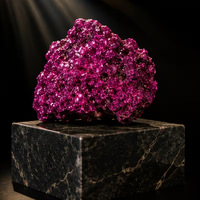 Groupe de pierres brutes de rubis naturel, Corindon rouge brut, spécimen minéral, ornement de décoration intérieure, cristal en gros
