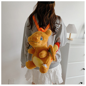 <span class=keywords><strong>Sac</strong></span> à <span class=keywords><strong>dos</strong></span> en peluche <span class=keywords><strong>Pikachu</strong></span>, petit dragon de feu, dinosaure, <span class=keywords><strong>sac</strong></span> bandoulière, sacs en peluche de dessin animé, cadeau parent-enfant - Product Image 6