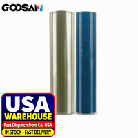 Gulungan Film AB UV DTF 60cm 100m dari Gudang USA, Film Transfer Label Kristal Cold Peel untuk Printer UV DTF