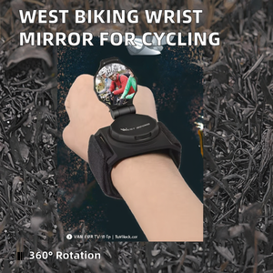 Rétroviseur de guidon réglable à 360 degrés pour VTT, avec support de guidon en aluminium et matériau PC, convexe - Product Image 2