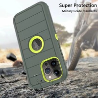 Coque de téléphone Defender Holster pour iPhone 15 Pro Max 14 13 Clip de ceinture robuste en TPU robuste couverture arrière pour iPhone 12 11 Pro Max