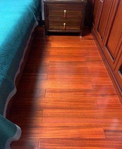 Vente en gros intérieur teinté couleur lisse fini mat revêtement UV plancher en bois dur africain en teck <span class=keywords><strong>iroko</strong></span> - Product Image 3