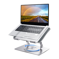Support ergonomique rotatif pour ordinateur portable, hauteur et angle réglables, 360
