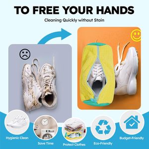 Sac de lavage portable en maille pour chaussures, résistant aux déchirures, pour machine à laver, modèle 2026 - Product Image 4