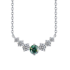 Collar con Colgante de Moissanita de Alta Calidad, 1.7ct 2.8ct, Plata de Ley 925, Chapado en Rodio, Moderno, para Mujer - Product Image 1