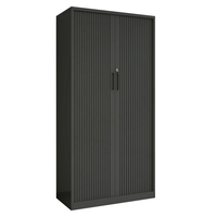 Porte coulissante moderne à enroulement, armoire de classement en acier, armoire de rangement minimaliste pour bureaux et écoles