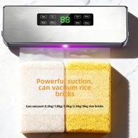 Machine de mise sous vide commerciale en acier inoxydable pour la conservation des aliments, machine de scellage et d'emballage avec modes sec et humide