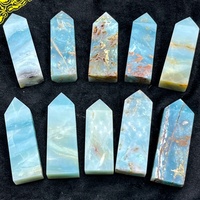 Vente en gros de cristaux d'Amazonite naturels polis sculptés en forme de tour, objets artisanaux pour la maison, les cadeaux de mariage et les cadeaux d'occasion spéciale