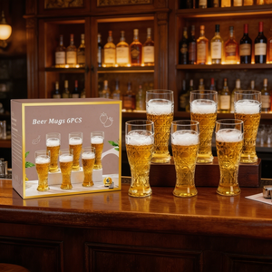 Chope à <span class=keywords><strong>bière</strong></span> en verre de style moderne grande capacité pour <span class=keywords><strong>bière</strong></span>, eau et vin, idéale pour les bars à domicile et les fêtes - Product Image 6