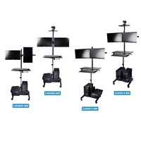 Bureau d'appoint mobile et réglable en métal pour ordinateur portable, avec roulettes, idéal pour la maison et l'étude