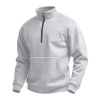 Großhandel New Herren Half Zipper Roll kragen pullover Stehkragen Plus Size Solid Langarm Sweatshirts