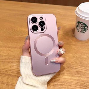 Iphone 17 के लिए शैली चुंबकीय वायरलेस चार्ज धातु पेंट नरम मामला आईफोन 17 एयर 16e 15 14 जमा 11 12 13 प्रो अधिकतम लेंस कवर कवर कवर कवर कवर - Product Image 5