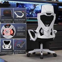 Chaise de bureau ergonomique confortable et abordable avec soutien lombaire, chaise de direction ergonomique avec appui-tête, chaise de jeu