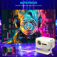 Projecteur A300 8K Android 14.0 Allwinner H723 Mise au point automatique 500 ANSI Lumen Full HD 1080P Miroir d'écran LED Mini projecteur intelligent