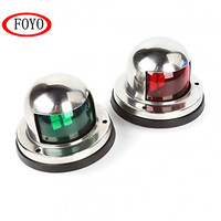 FOYO Best Seller, lampe de navigation pour bateau en acier inoxydable 304, LED et ampoule 12V, lampe latérale rouge et verte pour yacht marin