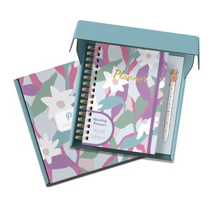 2024 planner and notebook custom printing A5 Golden Helix plan weekly daily agenda diary plan notebook