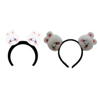 Accessoires pour cheveux coréens Bandeau animal en peluche mignon de poupée en peluche de dessin animé