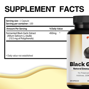Suplemento de Ajo Negro Fermentado - Fórmula Rica en Polifenoles para el Apoyo de las Articulaciones y Antiinflamatorio, 100 Cápsulas - Product Image 5