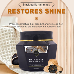 Siyah sarımsak yağı saç derin beslenme Keratin ipek proteini saç dökülmesi önleme saç - Product Image 3