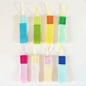 Korean Style 2.5CM Candy Color Contrast <b>Polyester</b> Webbing Short Phone Case <b>Lanyard</b> Luggage Anti-Lost Tag Keychain - Product Image 3