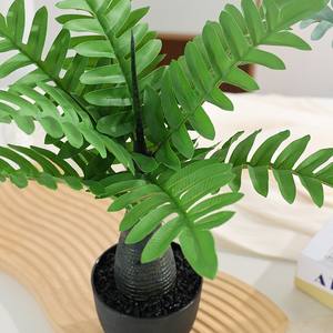 ต้นไม้พลาสติกสีเขียว บอนไซ 9 ใบ แบบผสม บรรจุในกล่องแยก สำหรับตกแต่งห้องนั่งเล่น - Product Image 4