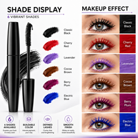 Mascara coloré waterproof longue tenue, mascara coloré pour cils, maquillage multi-tons pour cils, logo personnalisé, fabricant de cosmétiques OEM ODM