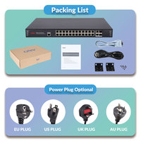 Switch Terkelola L2 untuk Usaha Kecil dan Menengah Skala Besar |   24x10/100M + 2xGigabit (RJ45/SFP) |   Manajemen Plug & Play |   QoS |   Kapasitas 64Gbps