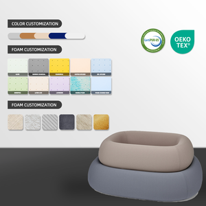 Hundebett aus Memory-Schaum: Orthopädische Entlastung und Komfort für alle Rassen und Größen Rundes Hundebett - Product Image 2