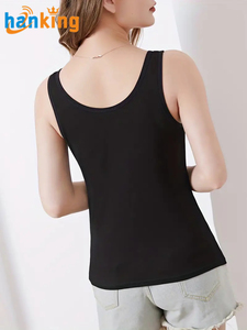 Ehanking Womens Solid Built in <strong>Bra</strong> Vest Soft Comfy <strong>Stretch</strong> Padded Tank Tops Ladies Comfortable Wireless <strong>Bra</strong> With Detachable Pads - Product Image 3