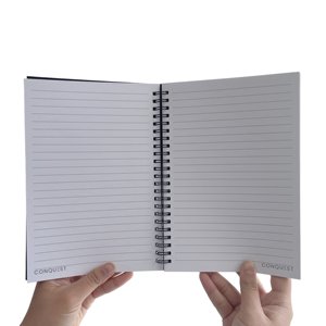 Cuaderno Impermeable A5 con Cubierta de PP Negra en Espiral, Ecológico, Impresión UV Personalizada, para la Escuela, Oficina, Papelería, con Logotipo - Product Image 2
