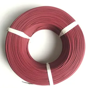 UL3173 red color 125 degree C 600V 24AWG single bare copper conductor electric wire