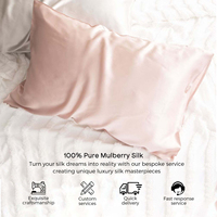 Taie d'oreiller enveloppante en soie de mûrier 100% tissée, douce et lisse, pour cheveux et peau, taille personnalisée, style hôtelier moderne, vente en gros usine