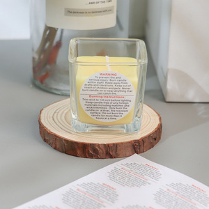 Etiqueta Adhesiva de Advertencia para Velas Aromáticas, 3.8cm de Diámetro, para Envases de Velas - Product Image 2