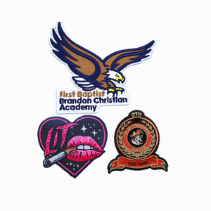 Insignes à repasser personnalisés lettres en patch floral haute densité lettres personnalisées logo brodé patch de broderie à <span class=keywords><strong>coudre</strong></span> en 3D - Product Image 5