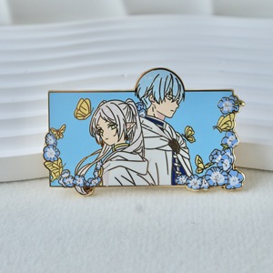 Venta al por mayor Insignia de metal Personaje de anime Frieren at the Funeral Broche Insignia Serigrafía Esmalte Pin - Product Image 3