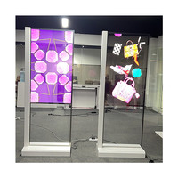 55 pouces Oled écran Transparent tout en un moniteur interactif tactile publicité affichage support de sol kiosque