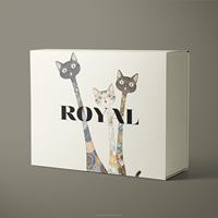 Boîte d'emballage de produit exclusive en carton de luxe de grande taille personnalisée, avec doublure en éponge, pour sweat-shirts, chaussures, vêtements, avec fermeture magnétique