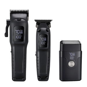 Tondeuse à barbe électrique pour hommes, rasoir domestique sans fil pour corps, visage et moustache, kit de toilettage professionnel en acier inoxydable - Product Image 2
