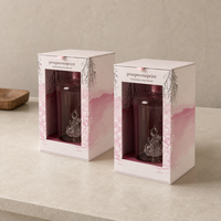 Boîte de présentation rigide rectangulaire personnalisée avec fenêtre pour bouteilles de vin, emballage promotionnel de luxe pour les marques d'alcool et de spiritueux