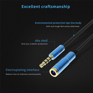 Nuevo producto 35 mm Audio <span class=keywords><strong>Converter</strong></span> <span class=keywords><strong>A</strong></span> up macho <span class=keywords><strong>a</strong></span> hembra Cable de auriculares para <span class=keywords><strong>Mp</strong></span> <span class=keywords><strong>3</strong></span> Phone Tablet Desktop - Product Image 6