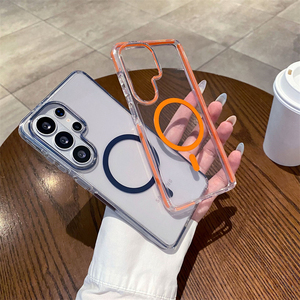 เคสโทรศัพท์กันกระแทกแบบใสพิเศษ ป้องกันเลนส์ยกสูง แม่เหล็กแรงสูง สำหรับ Samsung S26 Ultra S26 Plus S25 S24 - Product Image 1