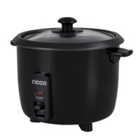 Petit cuiseur à riz 0.3L, 200W, 1.5 CUP pour 2 personnes, avec pot de riz antiadhésif amovible, tasse à mesurer et spatule, avec ETL